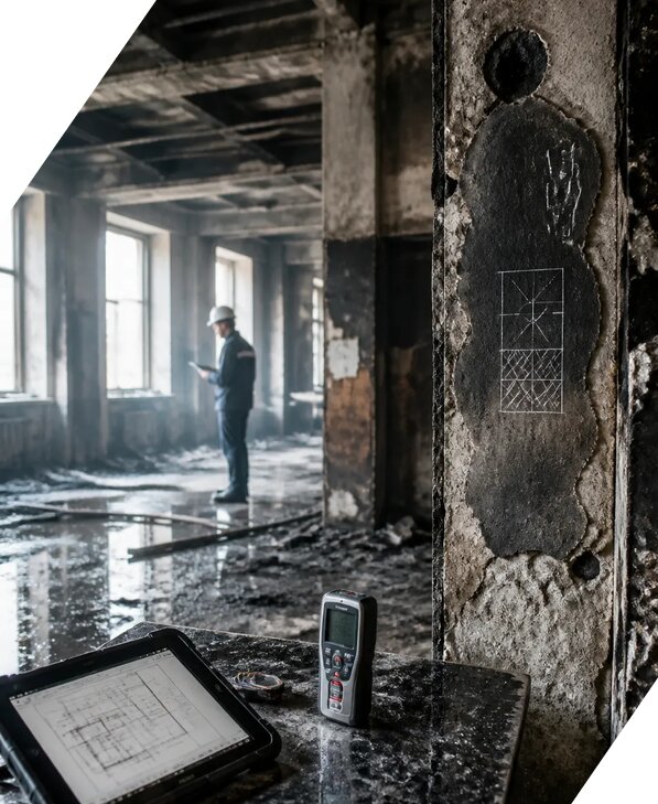 Обследование зданий после пожара в Новодвинске от 15341 р. | ЭкспертизаРоссия