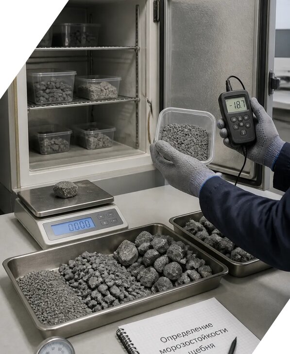 Определение морозостойкости щебня в Новодвинске от 3579 р. | ЭкспертизаРоссия