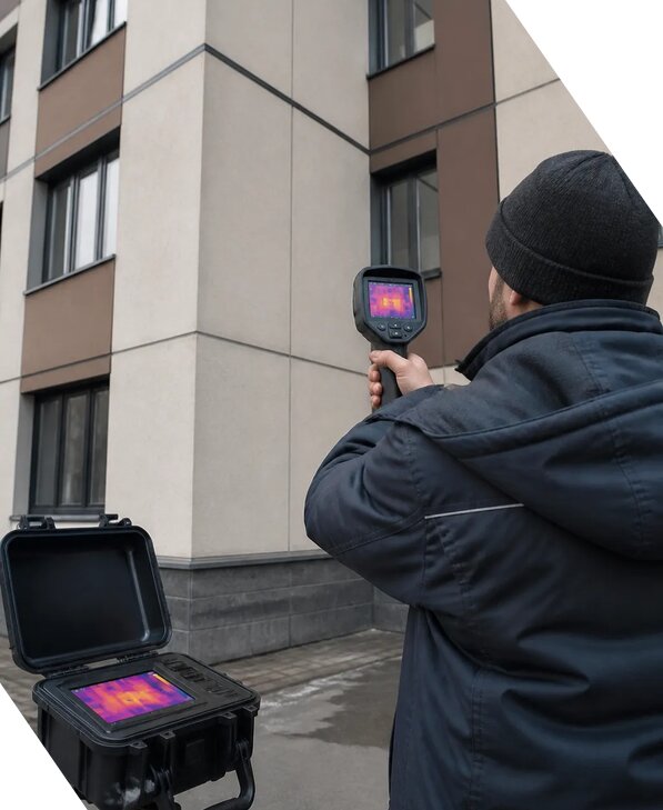 Тепловизионное обследование зданий и сооружений в Новодвинске